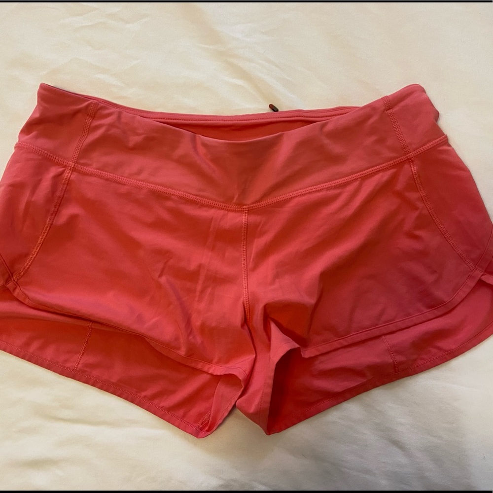 Pink Lululemon Speed Up Shorts || size: 10